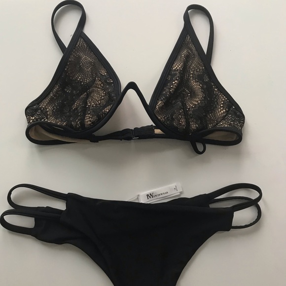 Black Lace Ivy Swimwear Bikini - Picture 3 of 6